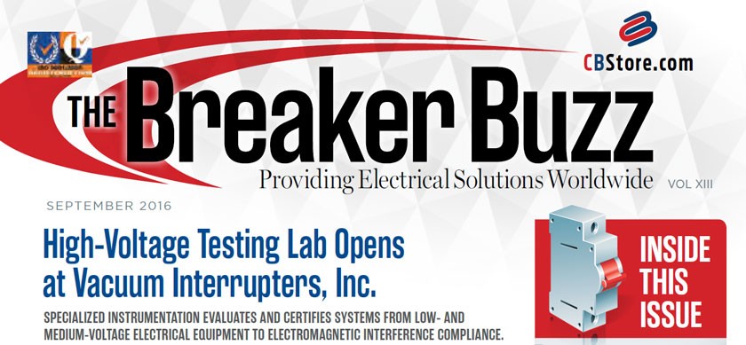 High-voltage testing lab opens, September 2016 cover.
